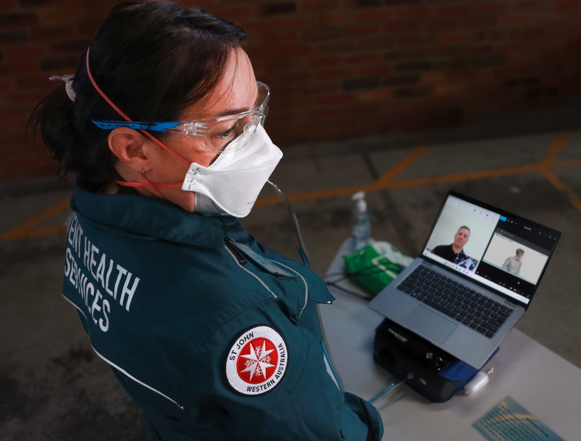 Bree over shoulder mask head to right 1