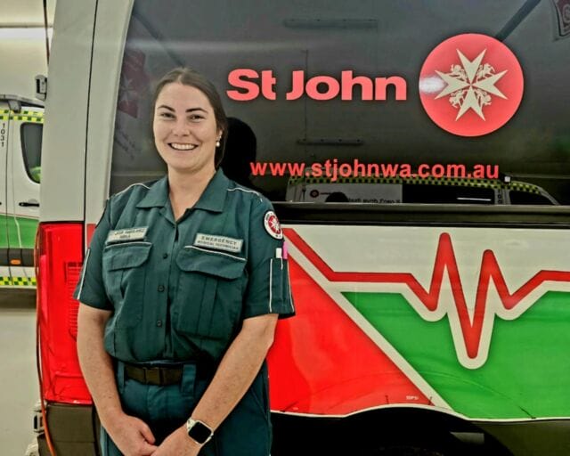 This International Nurses Day we want to give a big shout out to all of the incredible nurses across WA!

One of those nurses is Nina Harris.

A volunteer with St John WA for 12 years, Nina is Chairperson of our Kent Sub Centre, a Volunteer Development Officer and an Emergency Medical Technician (EMT) - alongside being a nurse at a local GP in Katanning.

Despite balancing busy family and farming life with work and volunteering, Nina's inspiring other volunteers to follow her path to becoming a nurse too. We're so proud to have her as part of the team. 💚

Read more via the news link in our bio 🔗