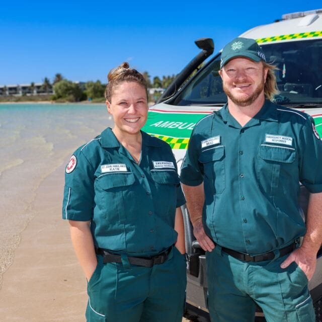 Katie and Brad live in paradise. 🏖️ 

They've called the idyllic town of Coral Bay home for the past two years and proudly volunteer with St John WA. With the busy tourist season now here, and new facilities available for volunteers visiting town, Katie and Brad would love you to join them and help keep Coral Bay safe. Volunteer with us today 💚